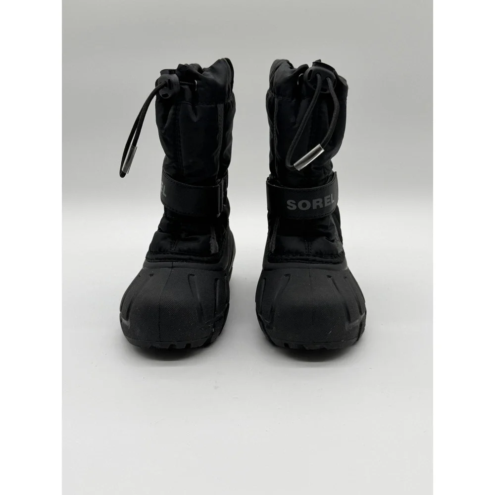 Sorel Kids Flurry Black Waterproof Winter Snow Boots NC1965-016 Size 10 Toddler
